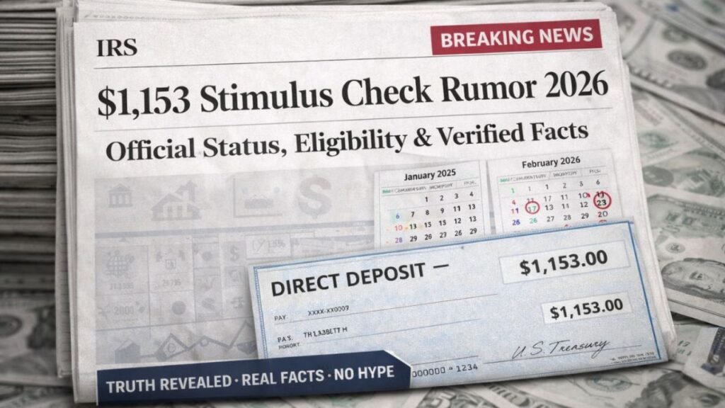 $1,153 Stimulus Check Rumors in 2026: Separating Viral Claims From Verified Facts